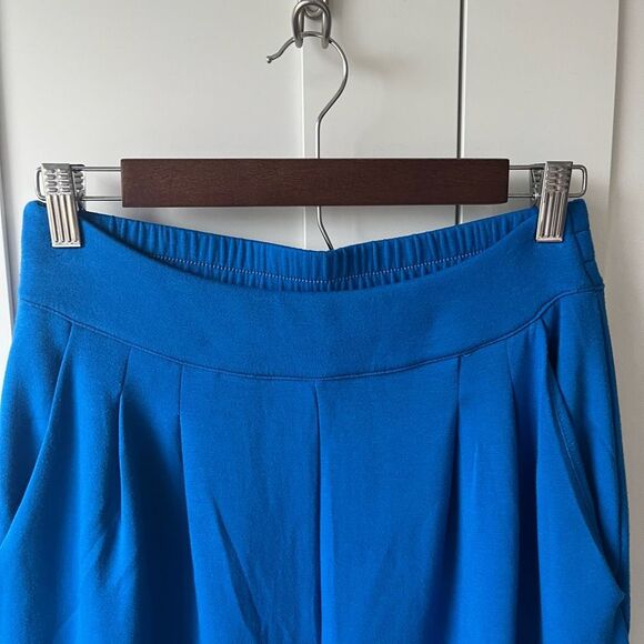 Cinq a sept Blue Knit Pleated Pull On Trouser Pants Sz 2 NWT - Picture 5 of 12